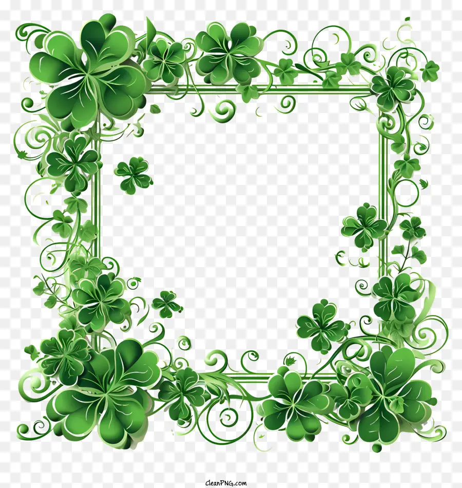 Quadro Do Dia De St Patricks，Grinalsa De Shamrock PNG