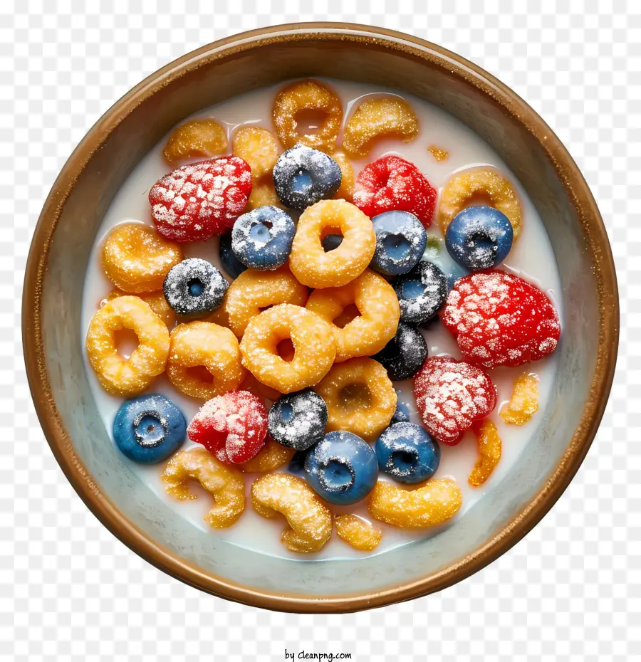 Tigela De Cereal，Frutas E Cereais PNG