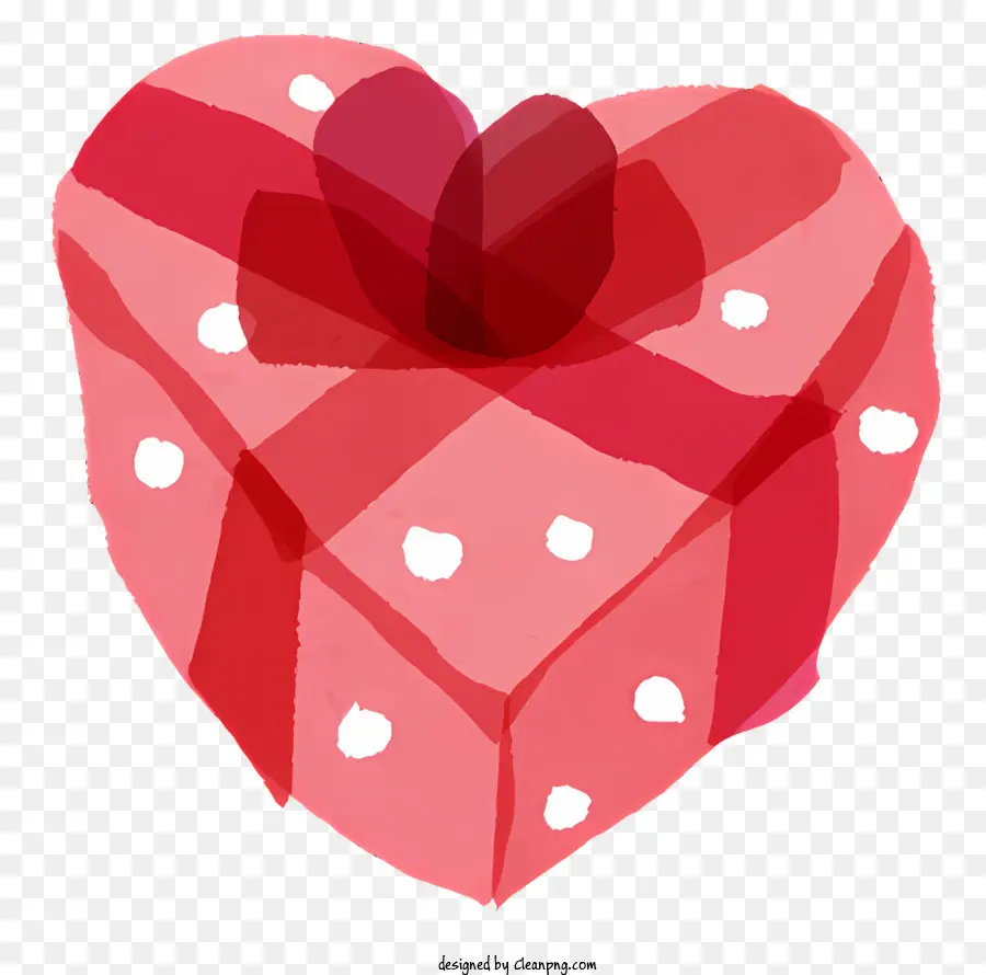 Caixa Vermelha，Presente Em Forma De Coração PNG