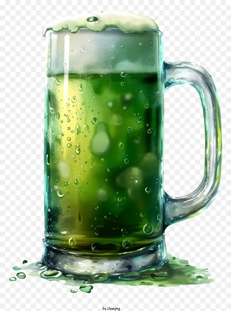 Cerveja Verde De Estilo De Esboço，Caneca De Cerveja PNG