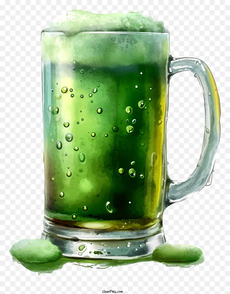 Cerveja Verde De Estilo De Esboço，Verde Cerveja PNG