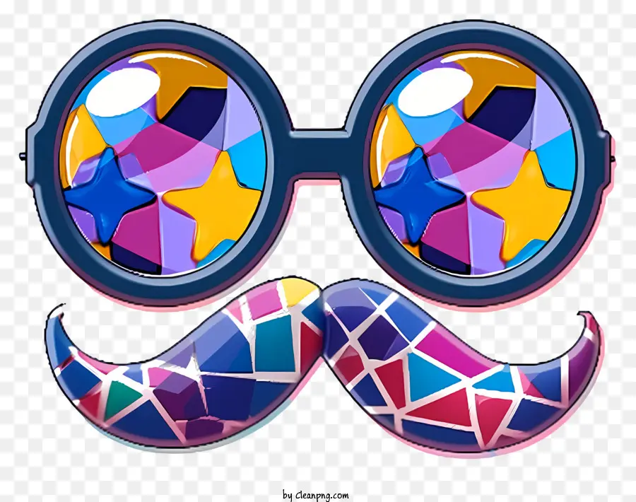 Bonito E Colorido，Óculos Engraçados De Nariz Grouto PNG