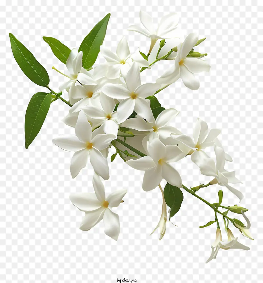 Estrela Branca Jasmine，Flor De Jasmim Branco PNG