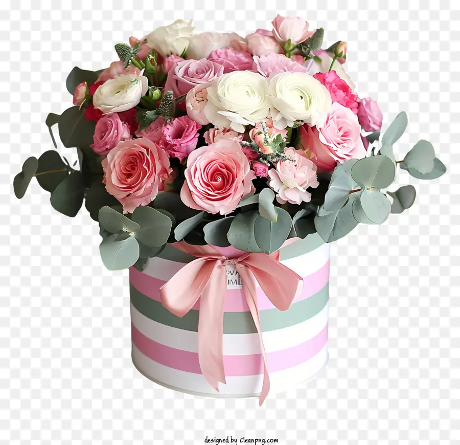 Valentine Flower Art，Rosas Cor De Rosa PNG