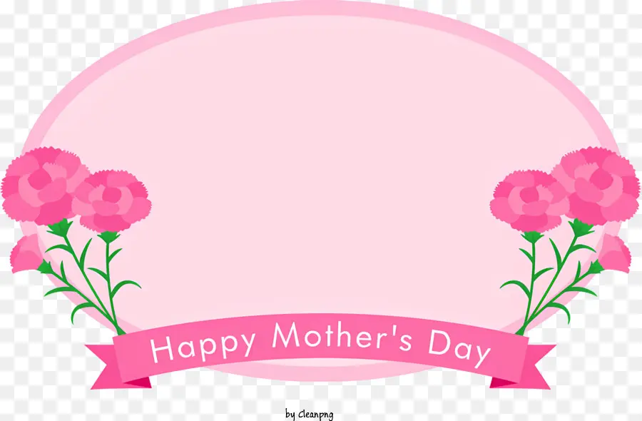 Quadro Do Dia Das Mães，Estrutura De Fita Rosa PNG