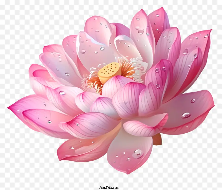 Flor De Lótus Pastel，Flor De Lótus Rosa PNG