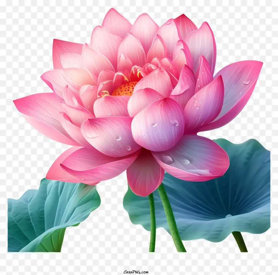 Flor De Lótus Pastel，Lotus Flower Painting PNG