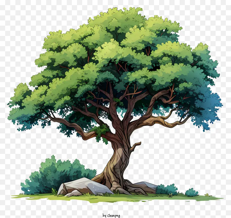 Pastel Big Tree，árvore PNG