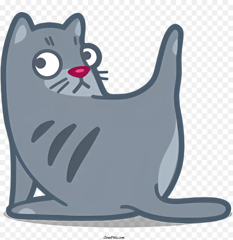 Gato Dos Desenhos Animados，Gray Cat PNG