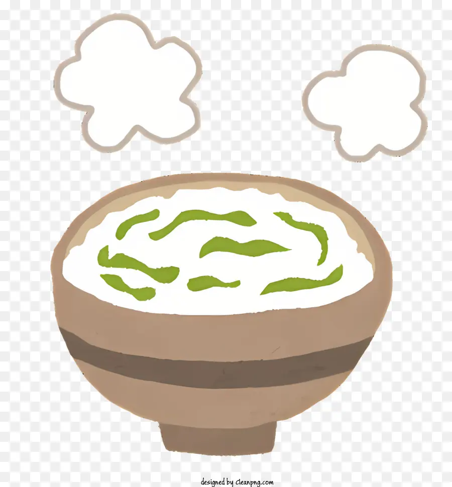 Chá Verde Sopa，Vapor Em Forma De Nuvem PNG