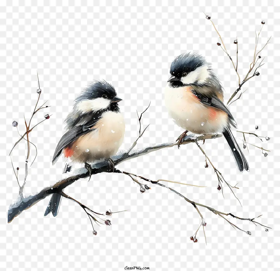 Pássaro De Inverno，Aves PNG