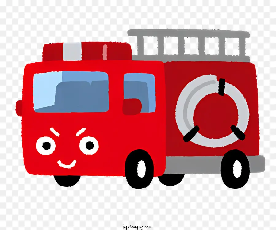 Carro De Desenho Animado，Caminhão De Bombeiros PNG