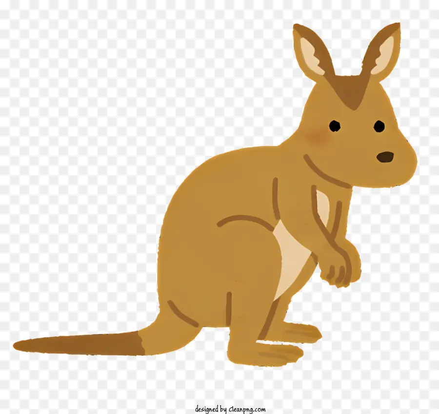 Animais，Canguru Cartoon PNG