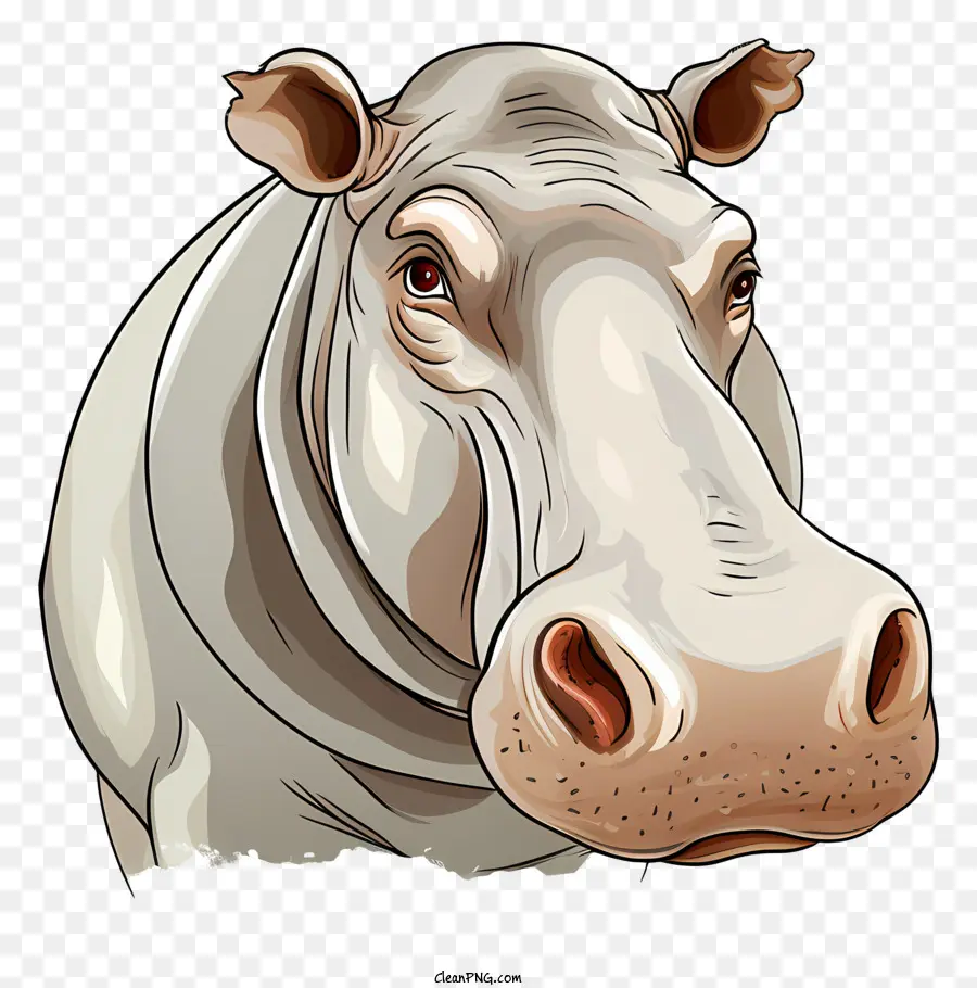 Hippo，Branco Hipopótamo PNG