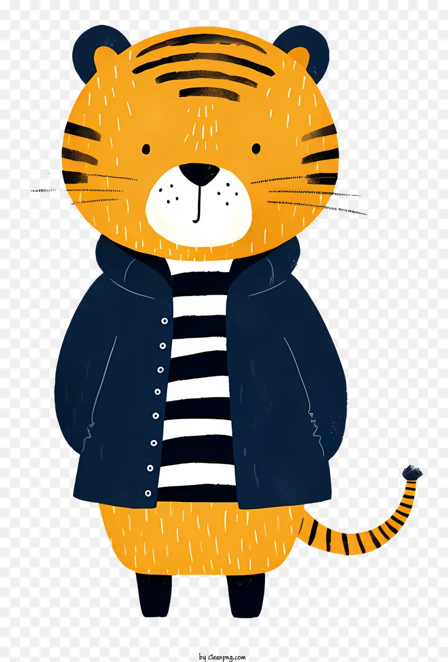 Cartoon Tigre，Tigre Em Jaqueta PNG