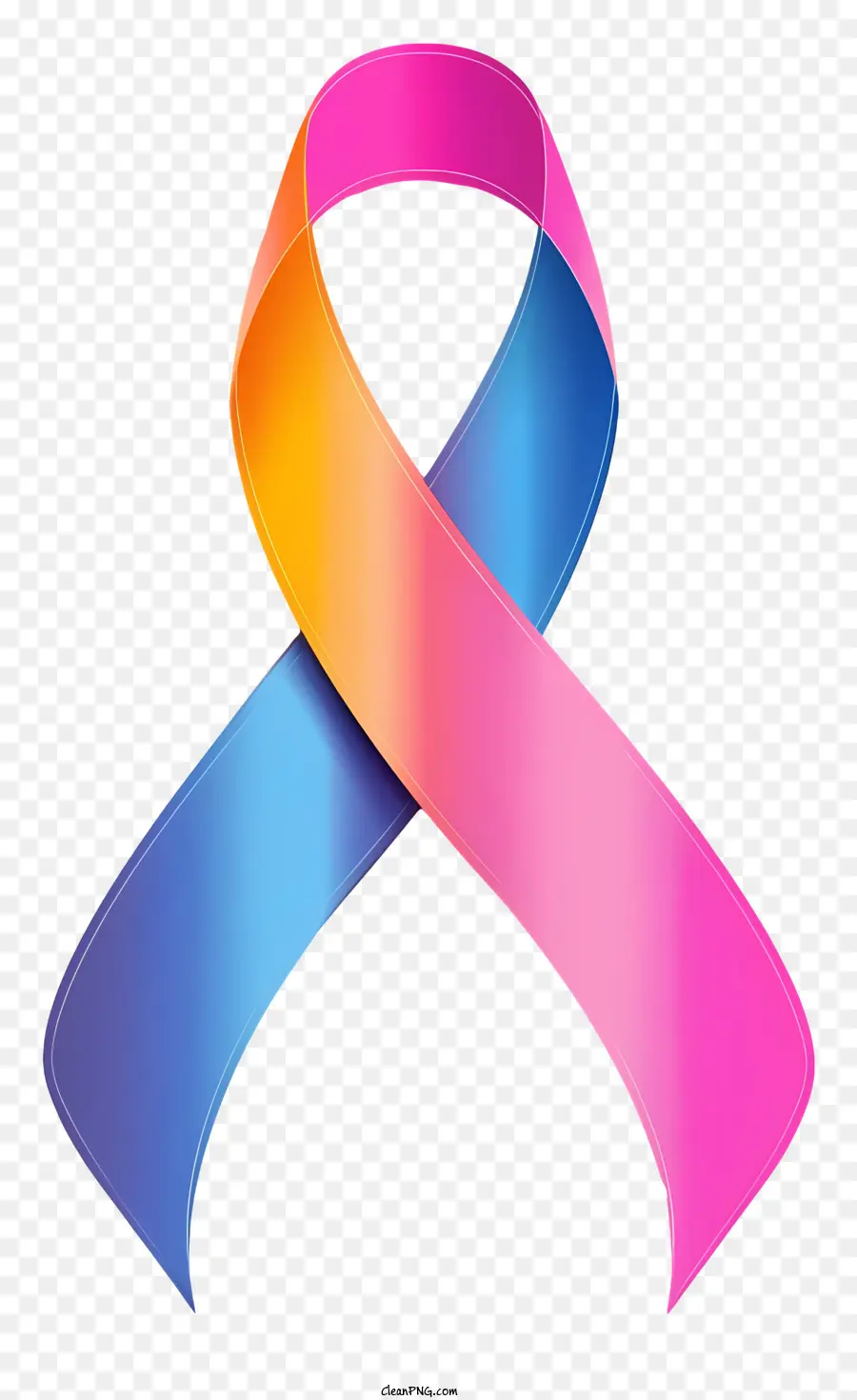 Mundo Câncer Dia，Arco íris Da Fita PNG