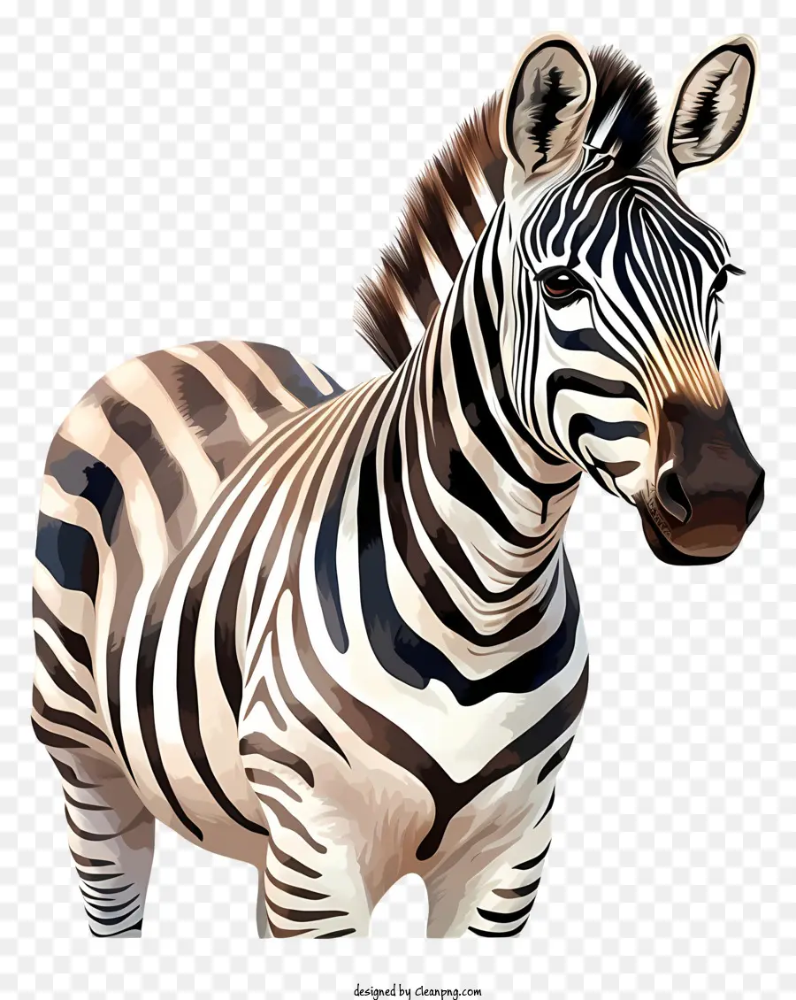 Zebra，Listras Preto E Branco PNG