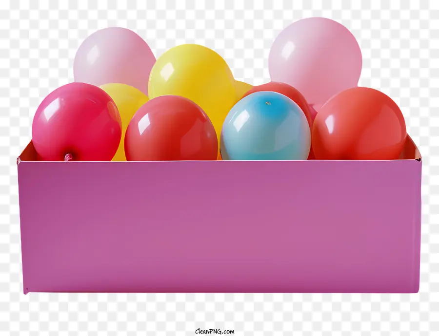 Balões，Caixa De Rosa PNG