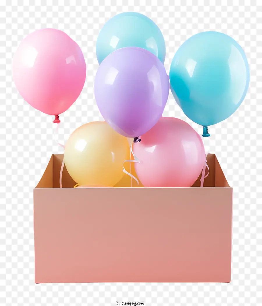 Balões，Cardboard Box PNG