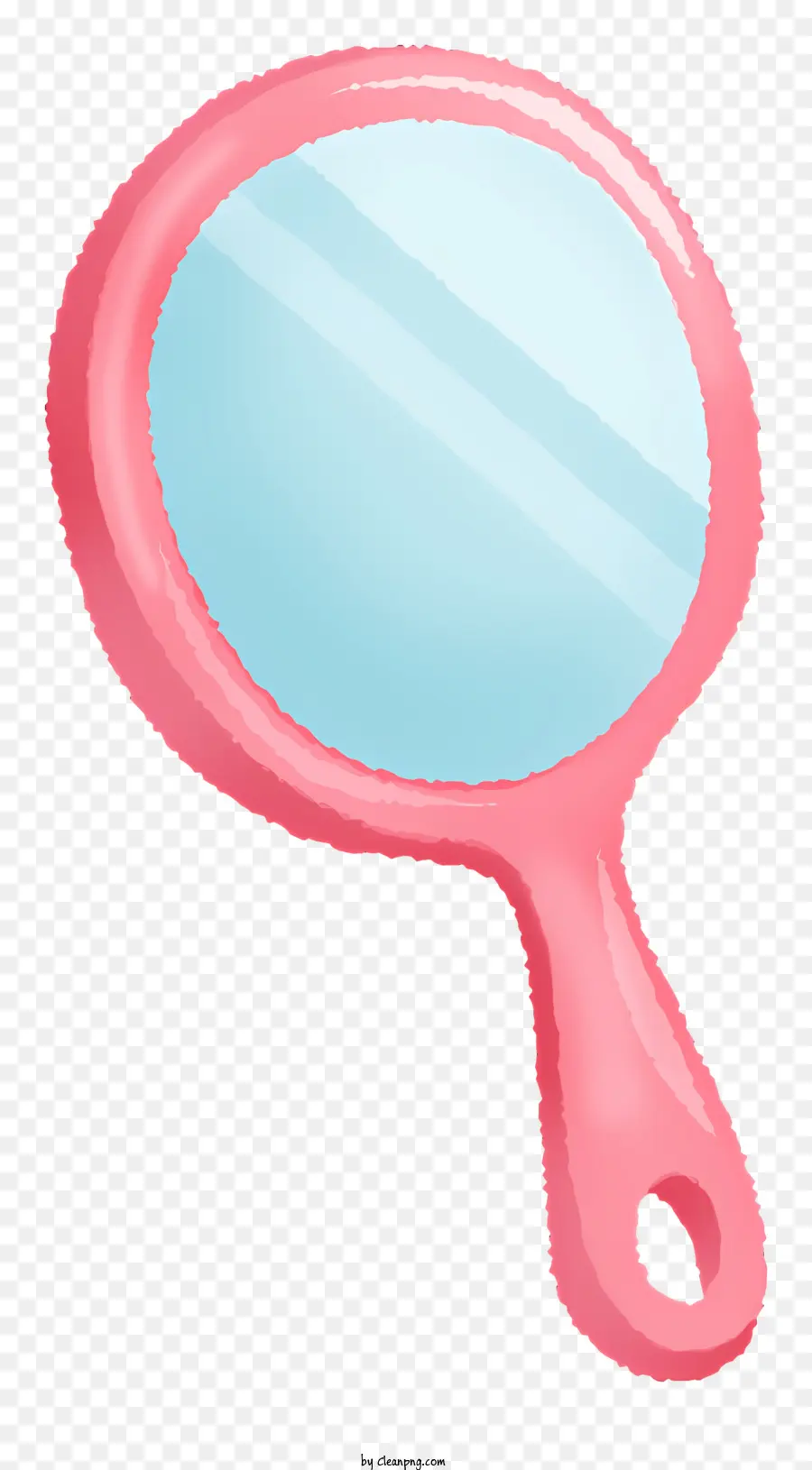 Espelho De Mão，Espelho De Maquiagem Rosa PNG