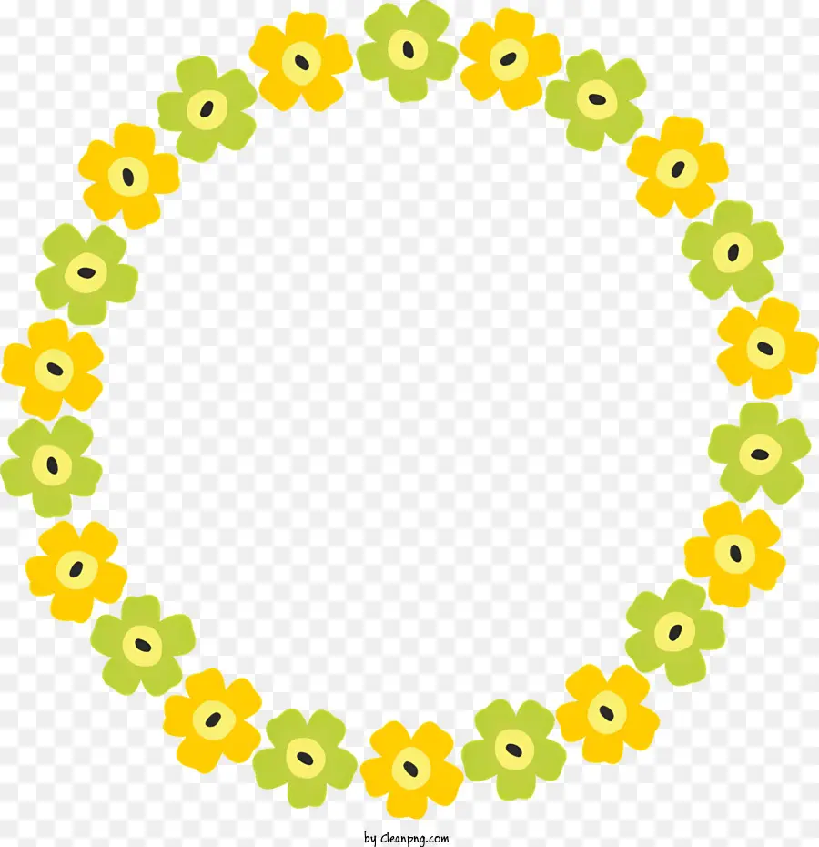 Quadro Do Círculo De Flores，Circular Quadro PNG