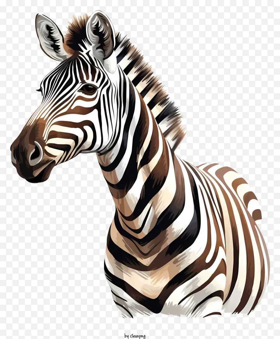 Zebra，Pintura Digital PNG