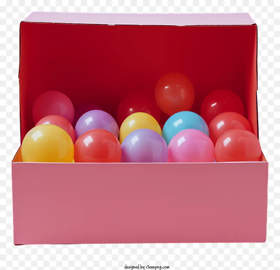 Balões，Caixa De Rosa PNG