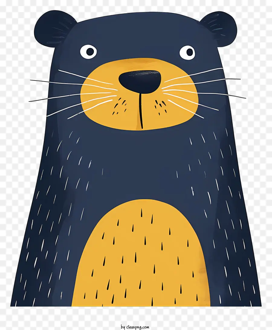 Marmota De Desenho Animado，Urso Azul E Amarelo PNG