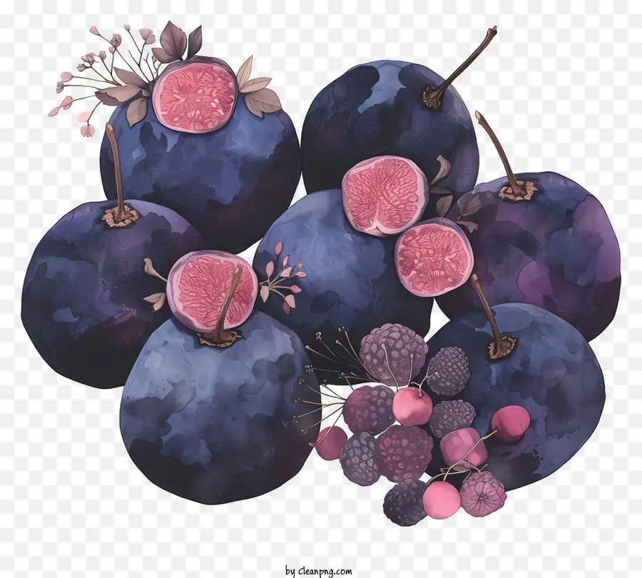 Mirtilos，Frutas PNG