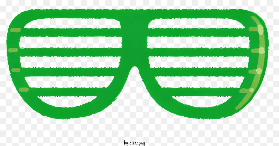 óculos De Sol，Verde E Branco PNG