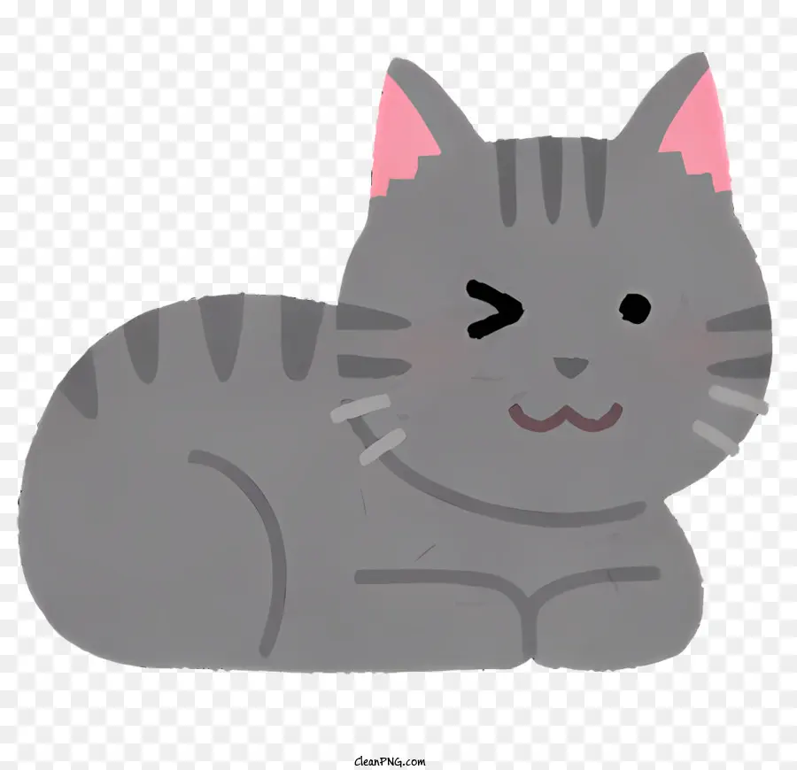 Gato Dos Desenhos Animados，Gato Cinzento PNG