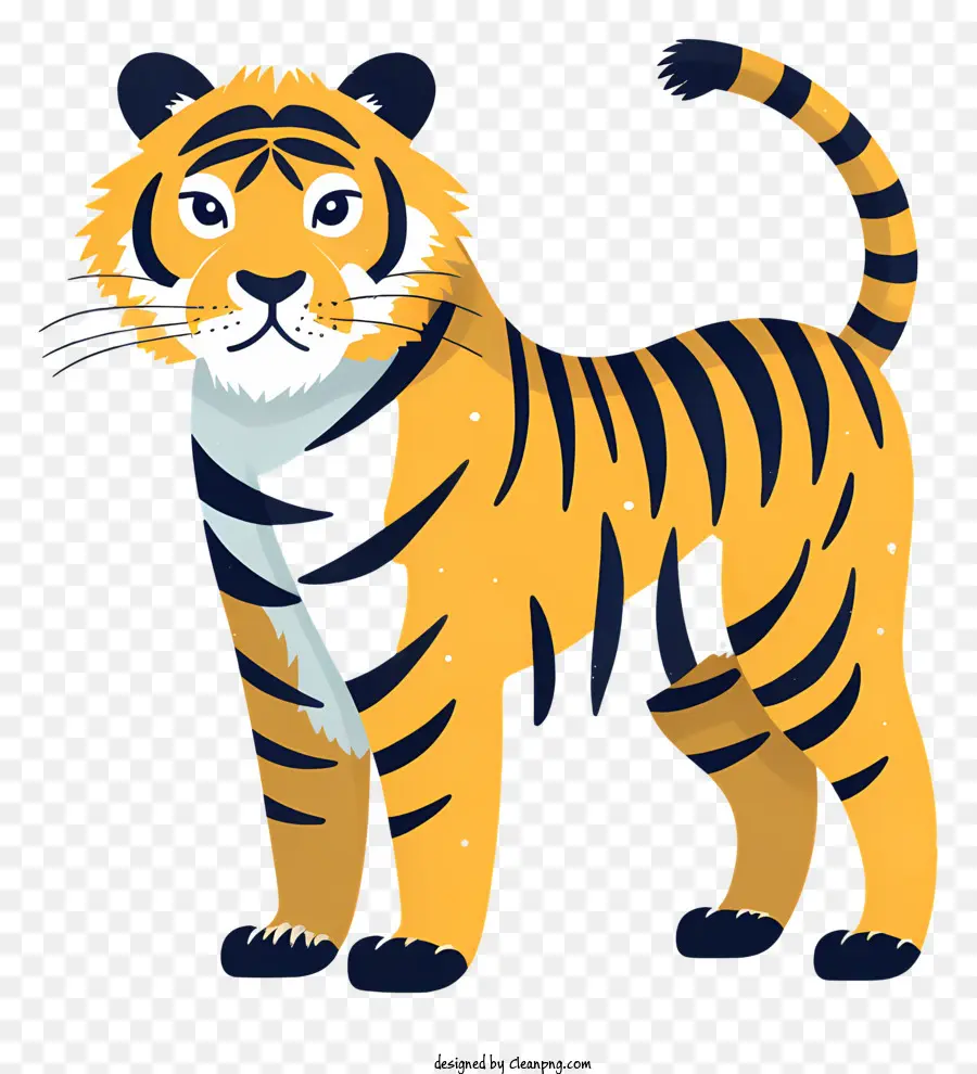 Tigre，Laranja PNG