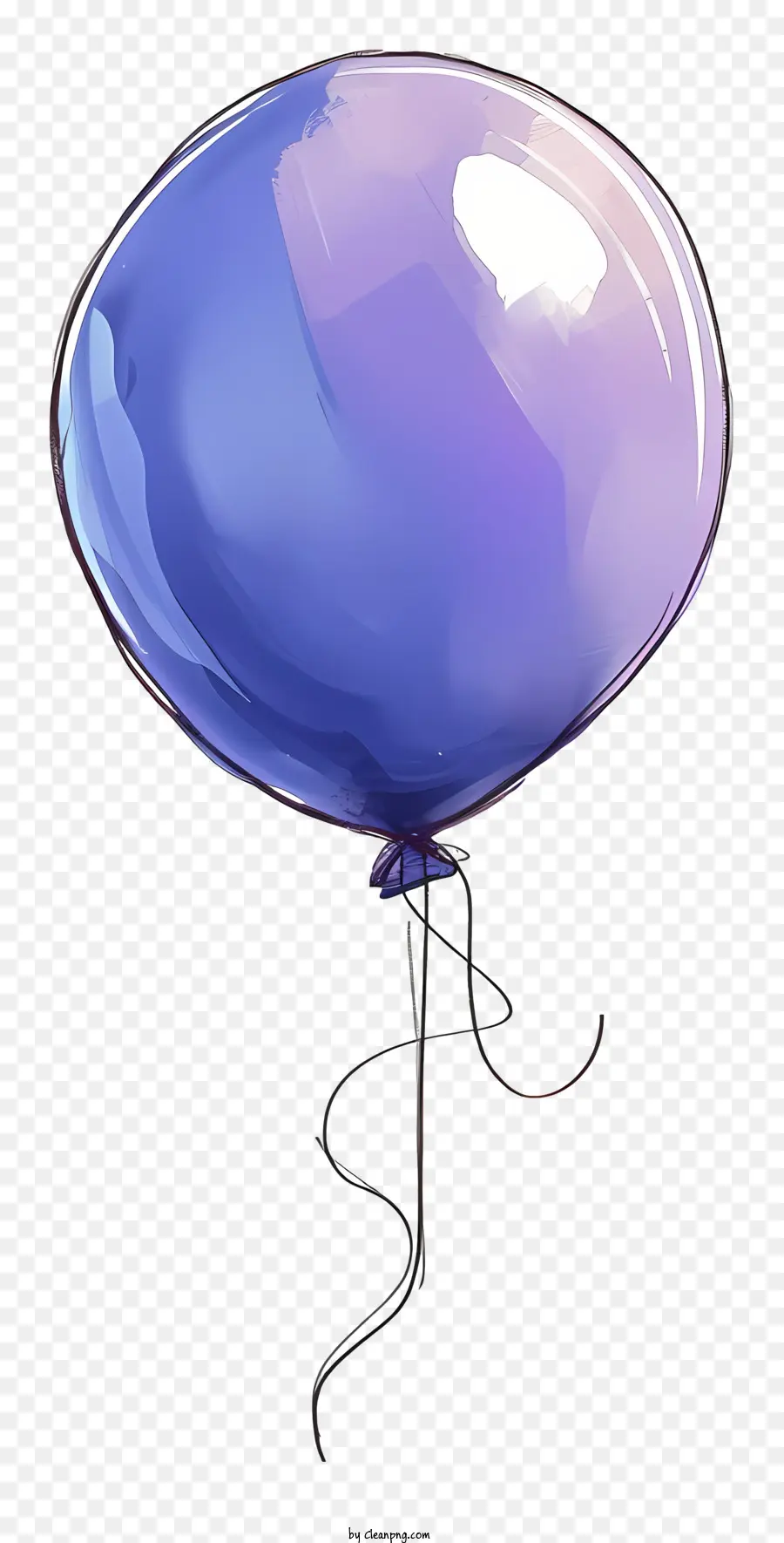 Balão，Balão Azul PNG