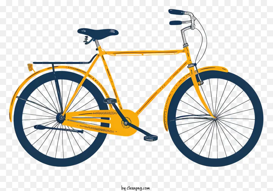 Bicicleta，Bicicleta Amarela PNG