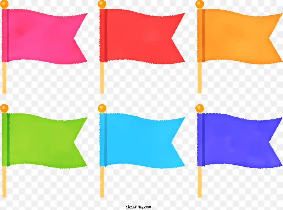 Colorido Bandeira，Bandeiras PNG