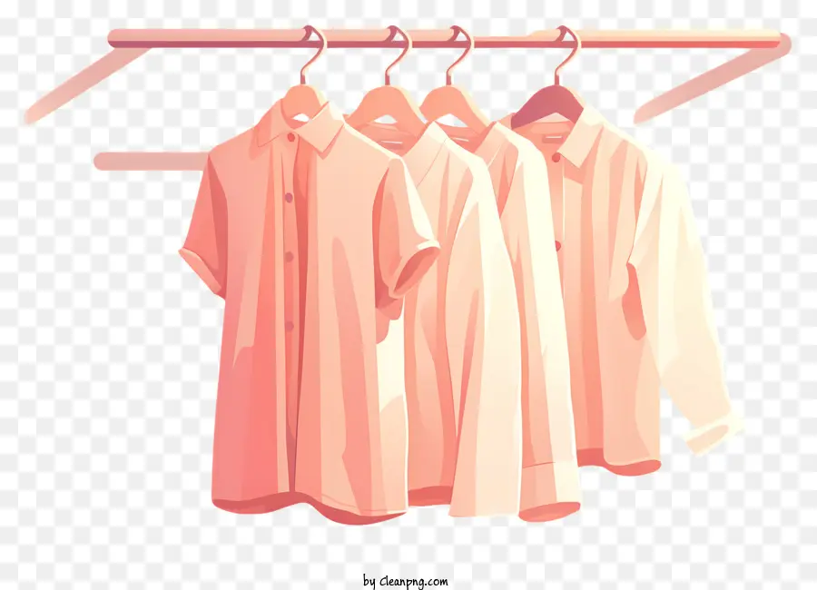 Camisas Penduradas No Rack，Camisa Rosa PNG