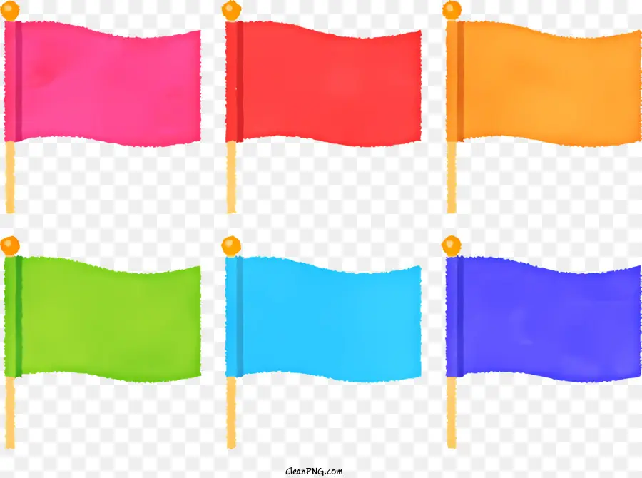 Colorido Bandeira，Bandeiras PNG