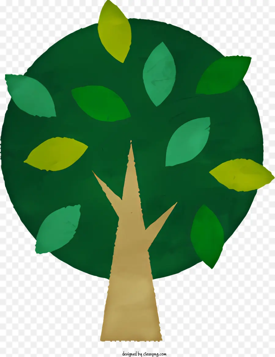 Cartoon árvore，árvore PNG