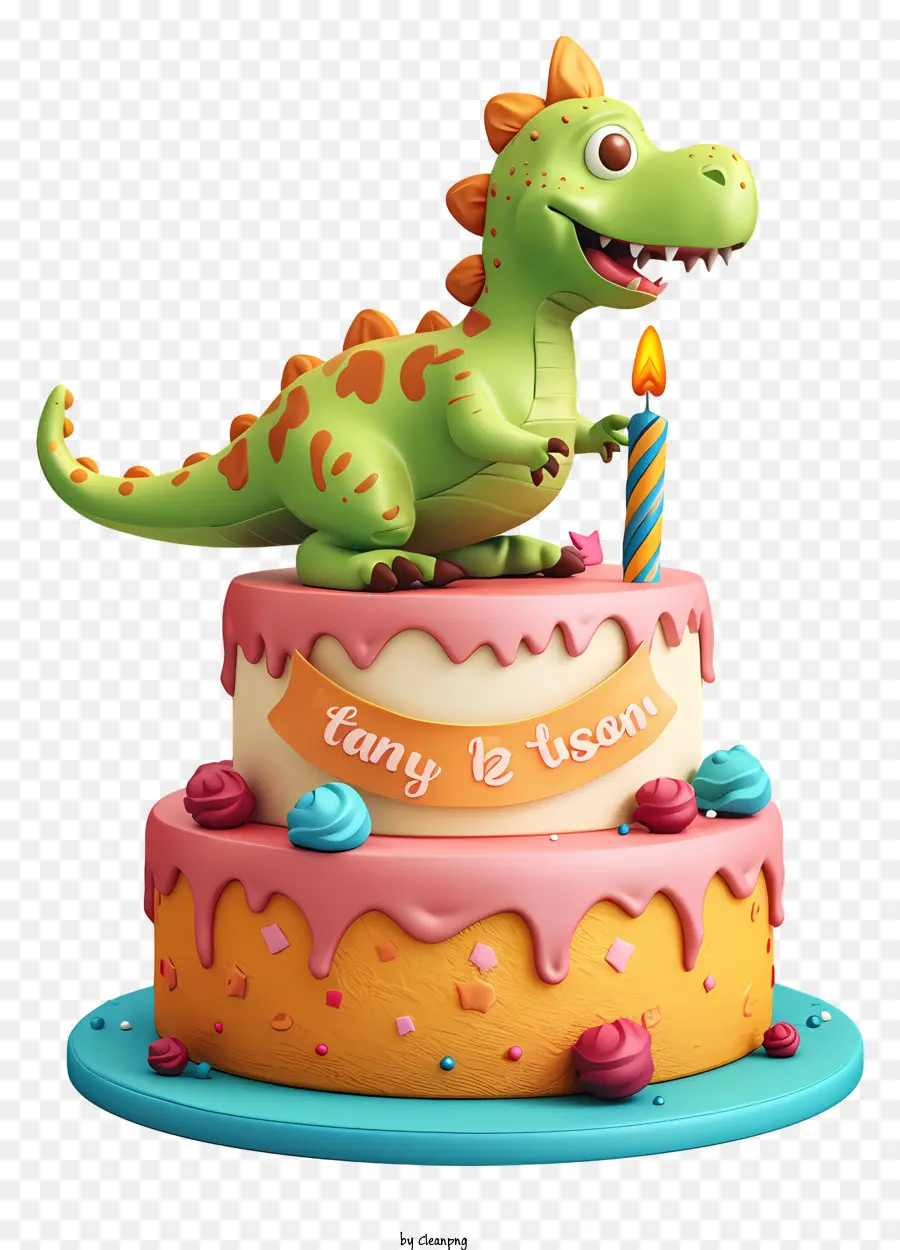 Bolo De Aniversário De Dinossauro，Bolo De Aniversário PNG