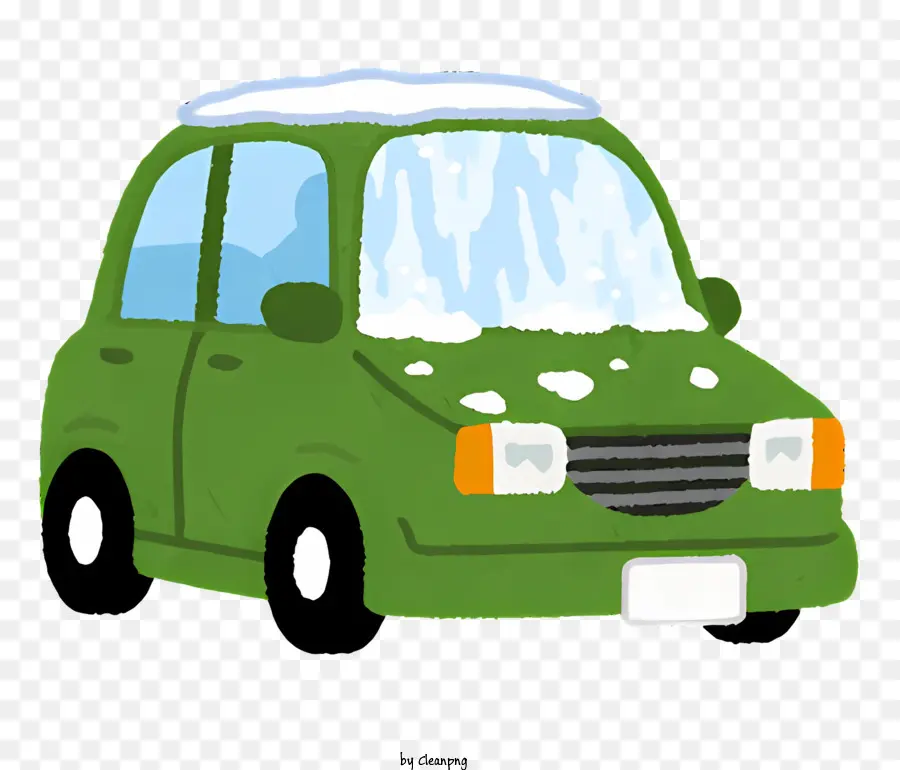 Neve De Carro，Pequeno Carro Verde PNG