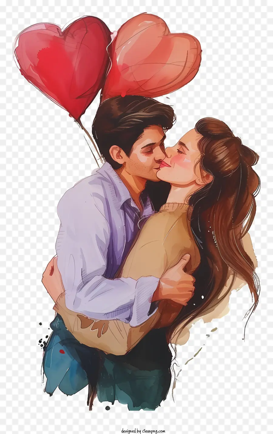 Pessoas Apaixonadas，Pintura De Amor PNG