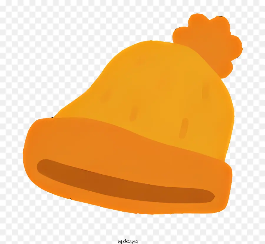 Malha Pac，Chapéu De Malha Amarelo PNG