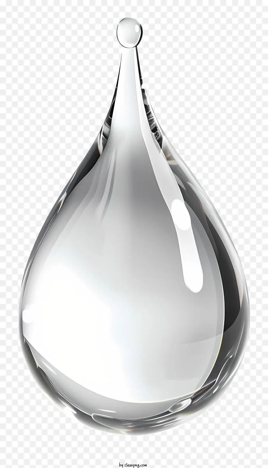 Gota De água，Vaso De Cristal PNG