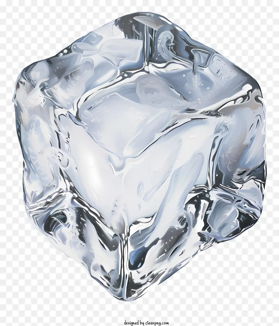 Cubo De Gelo，Cubo De Gelo Claro PNG