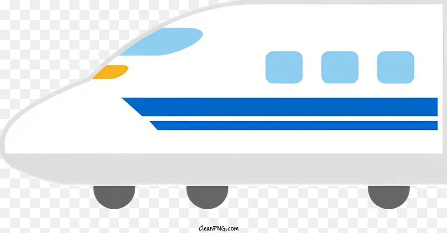 De Trem，Trem Branco E Azul PNG