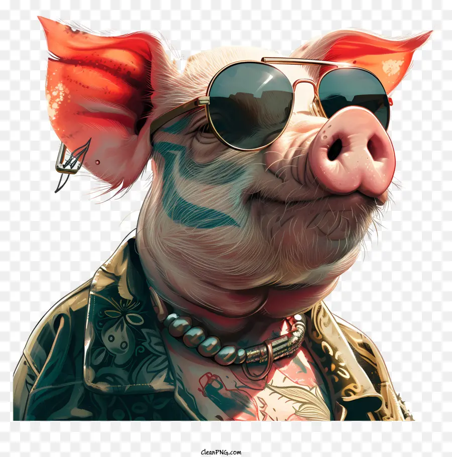 Dia Do Porco，O Homem Com óculos De Sol PNG