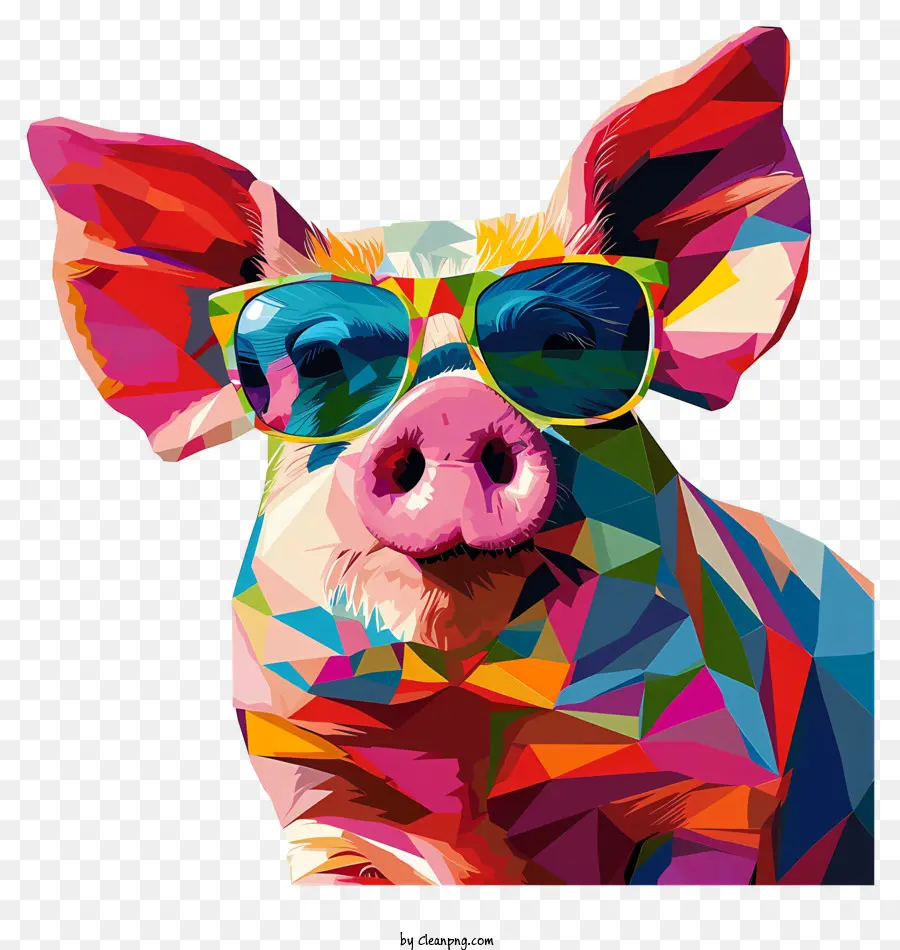 Dia Do Porco，Porco Usando óculos De Sol PNG