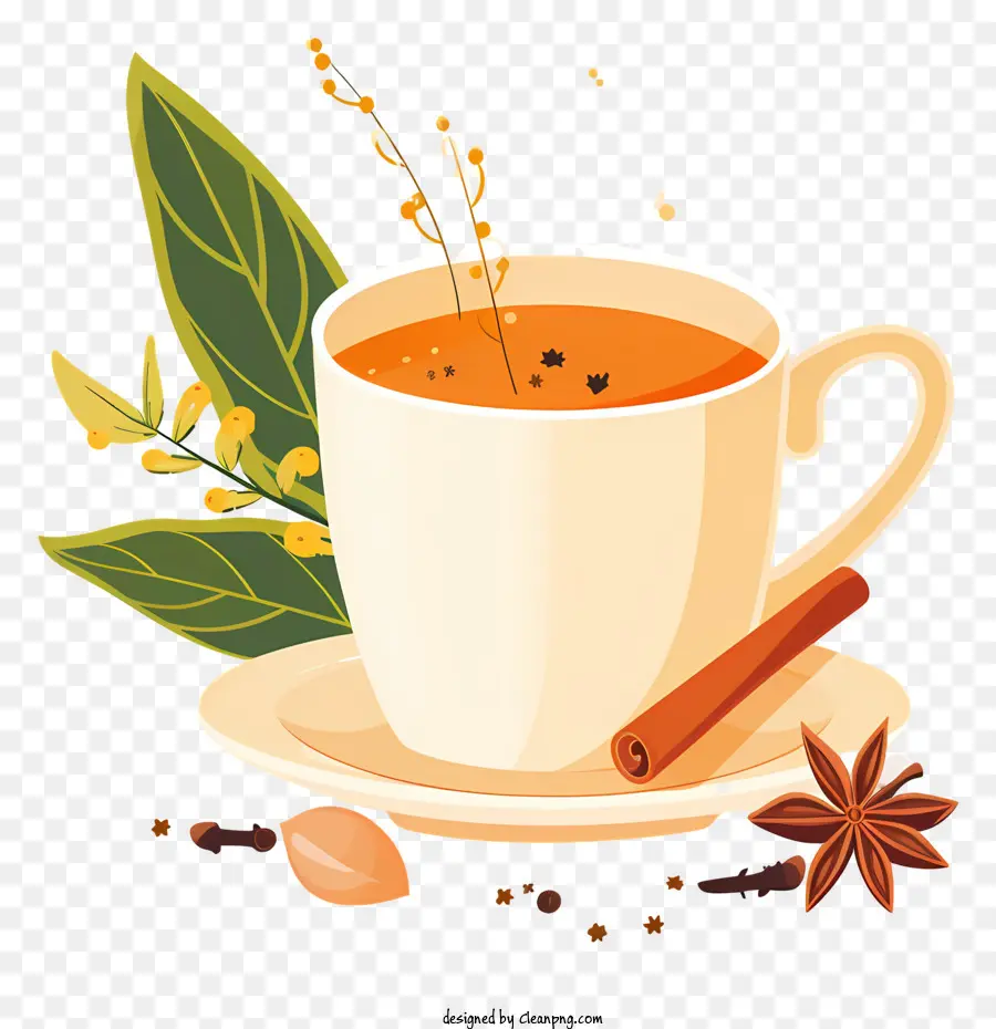 Chá De Masala Chai，Chá Com Especiarias PNG