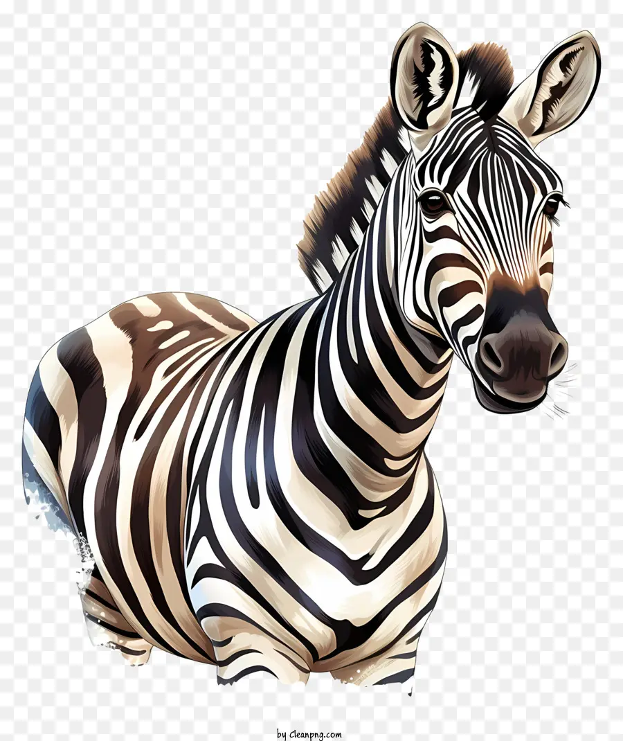 Zebra，Zebra Em Pé Nas Patas Traseiras PNG