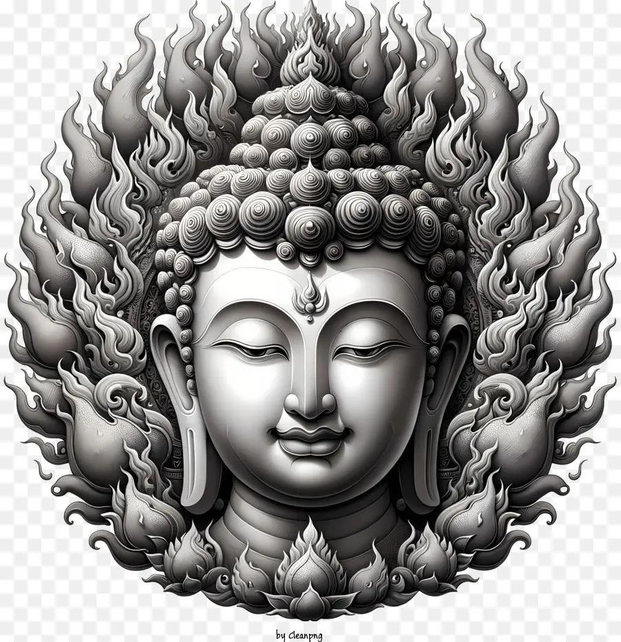 Cara De Buda，Buda Branco PNG